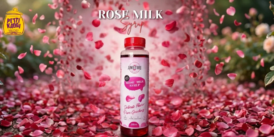 Rose Milk Syrup Online – Refreshing & Delicious | Pettikadai