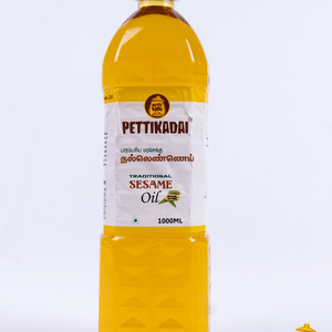 Sesame / Gingelly Oil 1L -Pettikadai Wood Pressed